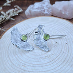 Ginko uhani s peridotom