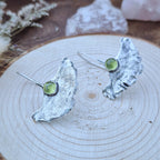 Ginko uhani s peridotom