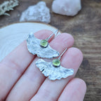 Ginko uhani s peridotom